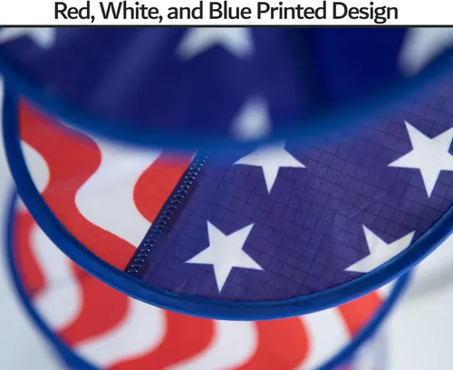 Miniatura 5 de In the Breeze 5176 48" Estrellas y rayas Curlie Spinner-Decoración colgante al aire libre Stars & Stripes