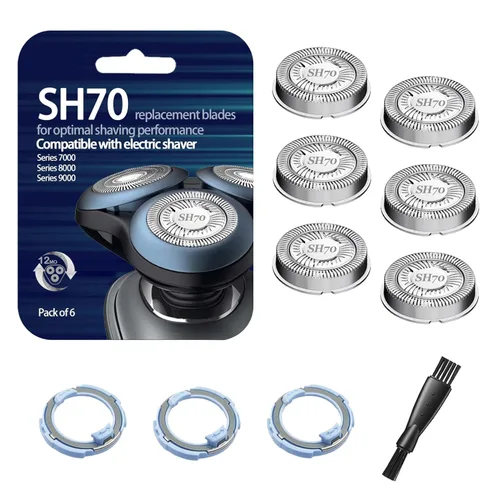 SH71 Cabezales de repuesto para todas las series 7000 6000 y series 5000 angular, malla de doble anillo para afeitado eficiente, se adapta a