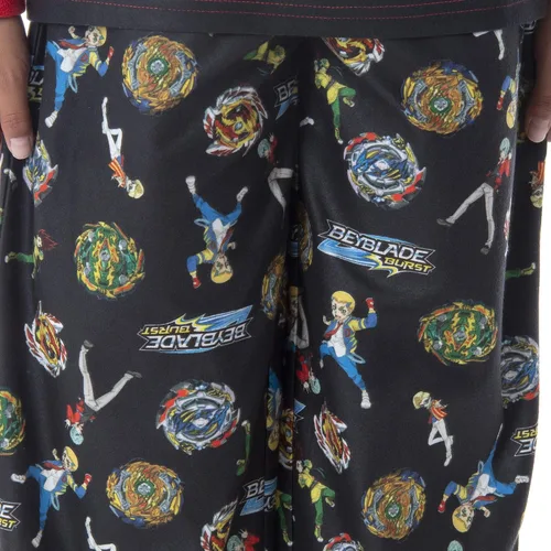 Miniatura 3 de Beyblade Burst - Conjunto de pijama para niños (2 piezas, camiseta y pantalones)