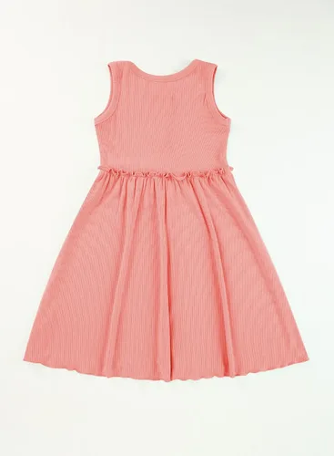 Miniatura 4 de blibean Vestido de verano sin mangas para niñas, trajes cómodos talla 4-13 años