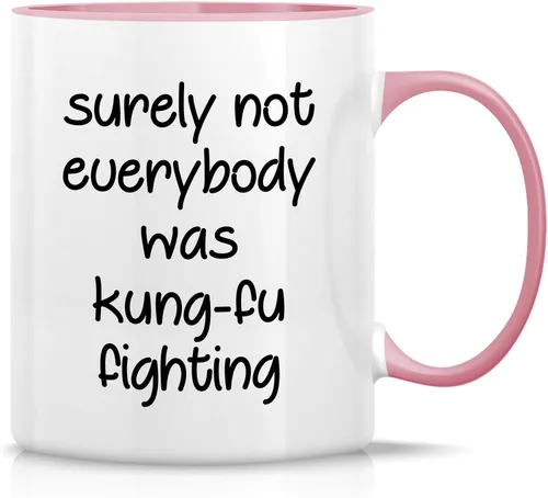 Miniatura 7 de Retreez Taza divertida – Surely Not Everybody was Kung-Fu Fighting Humor - Tazas de café de cerámica de 11 onzas – Divertido, sarcasmo, sarcástico