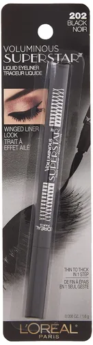 Miniatura 2 de L'Oreal Paris Voluminous Superstar Lápiz delineador líquido, negro, 0.056 onzas