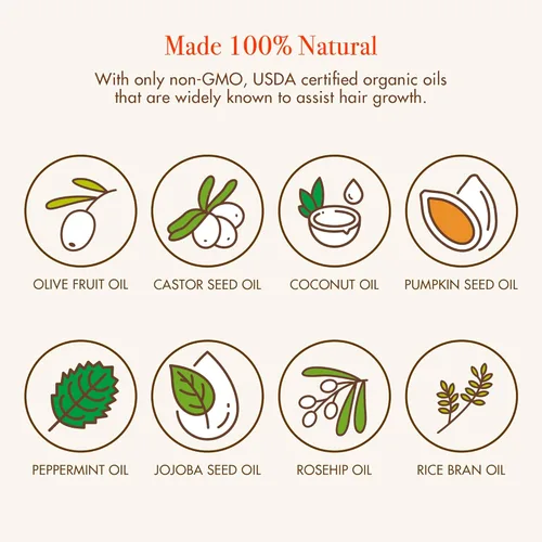 Miniatura 4 de RED by Kiss Aceite fortalecedor del cabello con aceites orgánicos 100% naturales y certificados por USDA para el crecimiento del cuero cabelludo