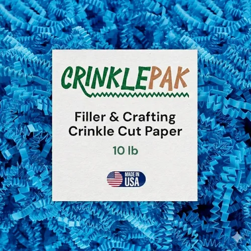 Miniatura 50 de Relleno de papel arrugado de 10 libras fabricado en EE. UU. Relleno de papel triturado para embalajes de envío, envoltorios de regalo, excelente
