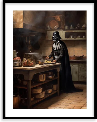 Miniatura 41 de Impresiones de Arte para Cocina de Star Wars - Impresión Giclée de Arte Fino Premium - Póster de Impresión Estético de Darth Vader Boba Fett Yoda