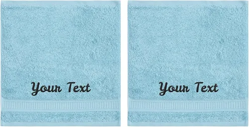 Miniatura 35 de Toallas de baño personalizadas para baño, hotel, spa, piscina, dormitorio universitario, súper suaves, altamente absorbentes, algodón turco Blanco
