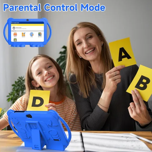 Miniatura 6 de Tablet para niños 2025, tablet Android 12 para niños de 7 pulgadas, 4+32GB ROM (1TB expandible), tablet para niños pequeños con control parental