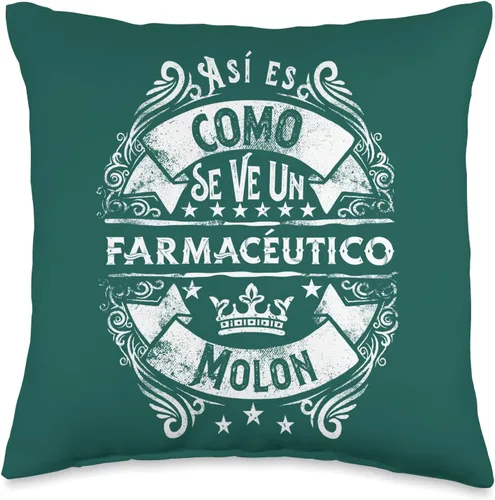 Regalo Original Super Mejor Farmacéutico Regalos Un Farmacéutico Molon Divertido para Hombre Farmaceutico, 16 x 16 pulgadas, Multicolor