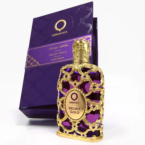 Miniatura 4 de Orientica Colección de Lujo Velvet Gold Eau De Parfum – Vainilla, Bergamota, Gourmand, Caramelo, Violeta, Pachulí, Rosa, Almizcle, Animal, Ámbar