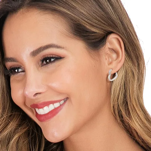 Miniatura 6 de Aretes de aro de plata de ley 925, hipoalergénicos, con forma de corazón, estrella y mariposa, para mujer, aretes colgantes con forma de corazón