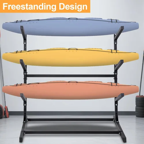Miniatura 3 de Kayak Storage Rack, Adjustable Kayak SUP Stand, Weatherproof and Heavy Duty Surfboard Storage Rack, Hold up Kayaks, SUPs, Paddleboards, Canoes
