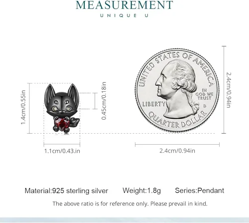 Miniatura 4 de BABAMIA Dijes de corazón con dije de rosa para pulseras cuentas de plata de ley 925 se adapta a pulseras y collares pavimentados con circonita