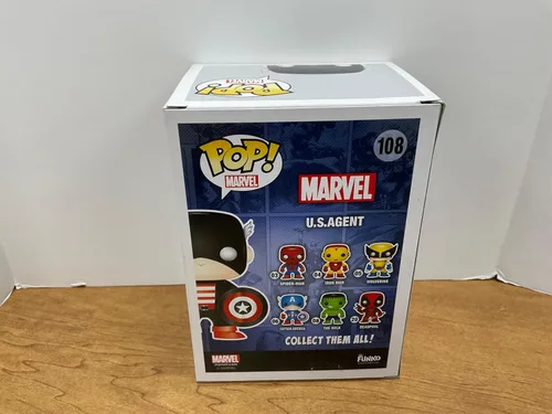 Miniatura 2 de Funko POP Marvel U.S. Agent Comikaze - Figura exclusiva de vinilo Bobblehead