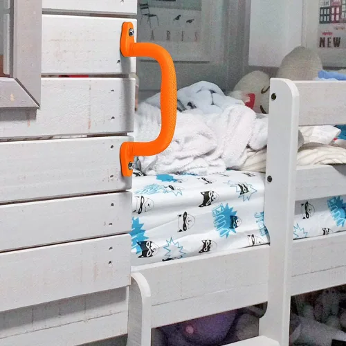 Miniatura 2 de SELEWARE Asas de seguridad naranjas para patio de recreo, asas de plástico antideslizantes para patio de juegos para niños para interiores y Naranja