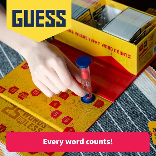 Miniatura 4 de 25 Words or Less Board Game, Figure Out the Secret Words Before Time Runs Out, 300 Cards, Timer & Countdown Board Included, Fast-Paced Party Game