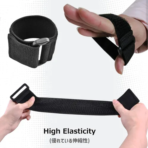 Miniatura 6 de Azarxis Correas de cincha con hebilla resistente, reutilizable y duradera, correa elástica para sujetar cables de extensión, cuerdas, mangueras