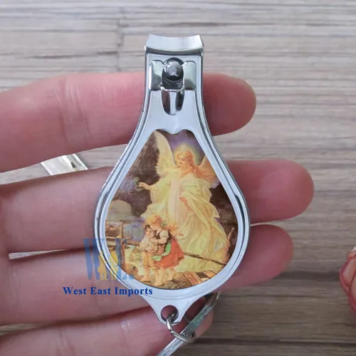 Miniatura 2 de 12 llaveros de bautismo de ángel con cortaúñas y abridor de recuerdos de fiesta para bebés niños y niñas/recuerdos de bautizo/regalo