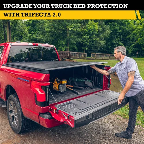 Miniatura 4 de RealTruck Extang Trifecta 2.0 Cubierta Tonneau plegable suave para caja de camioneta 92460 Se adapta a Toyota Tundra 2014 - 2021 sin sistema