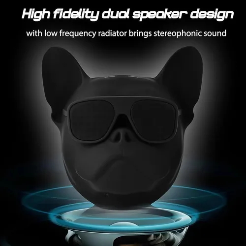 Miniatura 6 de Altavoz Inalámbrico Bulldog - Altavoz Bluetooth Portátil con Sonido Estéreo Fuerte, Altavoz Compacto para Exteriores para Acampar y Viajar Regalo