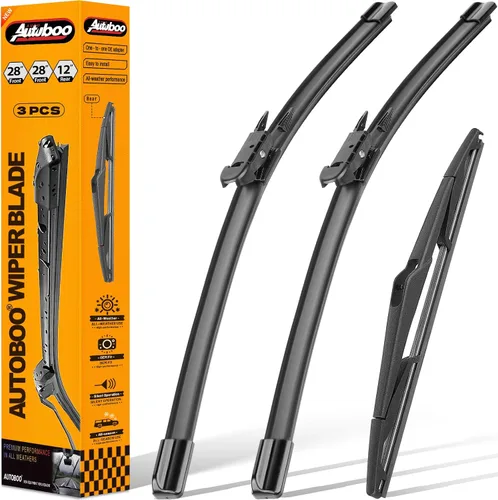 Miniatura 53 de AUTOBOO Limpiaparabrisas de 26 + 18 pulgadas con limpiaparabrisas trasero de 14 pulgadas de repuesto para Jeep Cherokee 2022 2021 2020 2019 2018