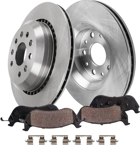 Miniatura 16 de Detroit Axle - Kit de freno trasero para Ford Explorer 2020-2025 2024-2025 Rotores de freno de disco Mustang Pastillas de freno de cerámica