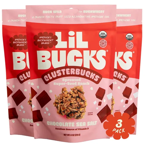 Miniatura 17 de Clusterbucks Superfood Clusters – Granola sin cereales, apta para dieta keto con trigo sarraceno germinado cultivado de forma regenerativa – Snack