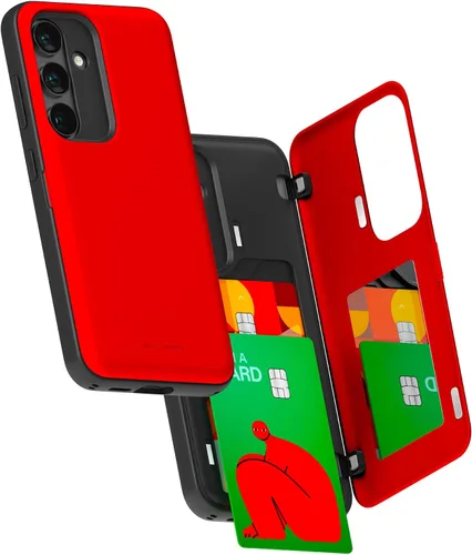 Miniatura 81 de GOOSPERY Funda tipo cartera para Samsung Galaxy S22 Ultra, [tarjetero] parachoques magnético de puerta con cierre automático, cubierta protectora