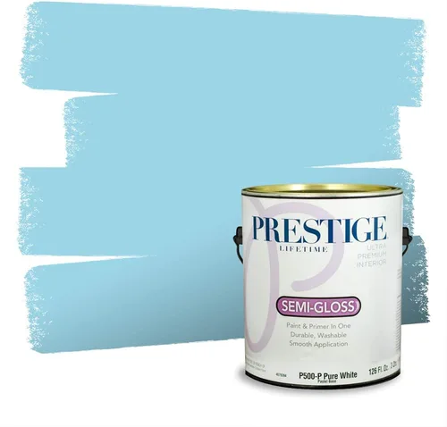 Miniatura 1525 de Pintura Exterior + imprimación PRESTIGE, todo-en-uno, 1 galón, acabado mate, color comparable al Valspar* Royal Gray* VS151-Gris real