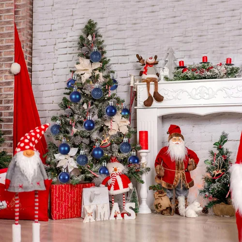 Miniatura 4 de GOODLYGHTS 30 Adornos de Bola de Navidad, 1.18" Decoraciones de Árbol de Navidad Irrompibles, Bola Colgante Perfecta para Decoración de Fiestas