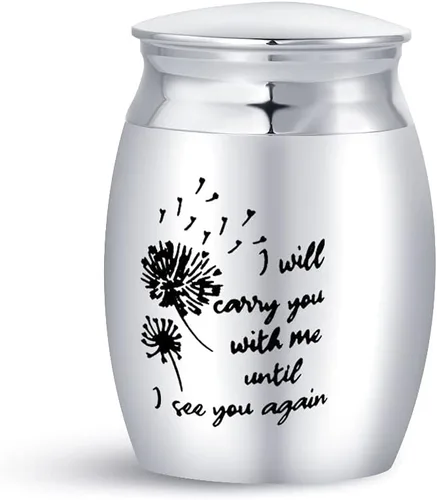 Miniatura 12 de Keep Loving - Mini urna de cremación para cenizas humanas, familiares, amigos, mamá, papá, hija, hermana, hijo, hermano, recuerdo conmemorativo