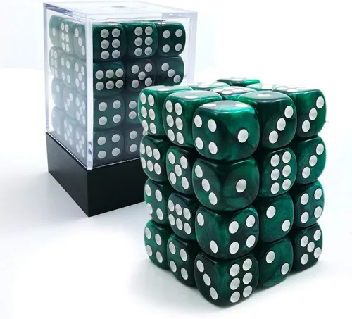 Miniatura 10 de Bescon 0.472 in 6 lados dados 36 en cubo, 0.472 in seis caras Die (36) bloque de dados, efecto Géminis en todos los colores surtidos de flores