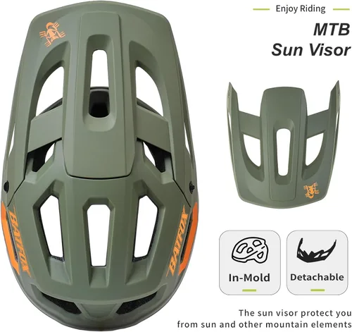 Miniatura 3 de Casco de Bicicleta BATFOX, Casco de Bicicleta de Montaña para Hombres, Mujeres, Adultos y Jóvenes