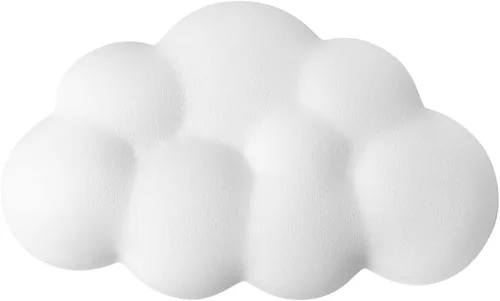 Miniatura 10 de Cloud - Cojín ergonómico para reposamuñecas de ratón de piel sintética suave con espuma viscoelástica para aliviar el dolor de muñeca, almohadilla