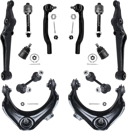 Miniatura 32 de Detroit Axle - Kit de suspensión delantera de 12 piezas para Mercury Grand Marquis Ford Crown Victoria Town Car 2003-2011, 2 brazos de control