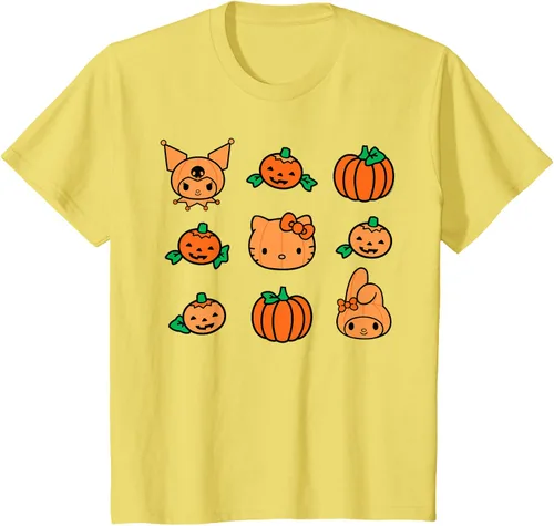 Miniatura 31 de Camiseta de Halloween Hello Kitty My Melody Kuromi Pumpkins