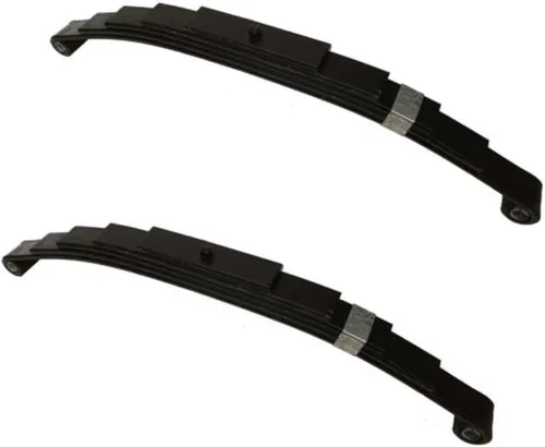 Paquete de 2 resortes SW6 SW6-6-Leaf de 24.88 pulgadas x 1-3/4 pulgadas de doble ojo para remolques de 5,300 libras, capacidad de 2,650 libras por