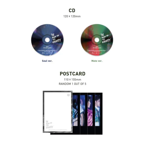 Miniatura 5 de DAY6 5th Mini Album - The Book Of Us : Gravity [ SOUL ver. ] CD + Photobook + Photocards + Postcard + Bookmark + FREE GIFT / K-POP Sealed