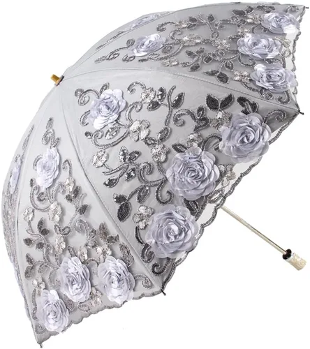 Miniatura 70 de Honeystore - Parasoles de encaje de flores para fiesta de boda, paraguas nupcial de encaje
