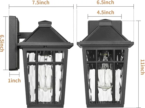 Miniatura 3 de Darkaway Luces de pared al aire libre para casa, accesorios de iluminación exterior para montaje en pared, luces de porche, luces impermeables