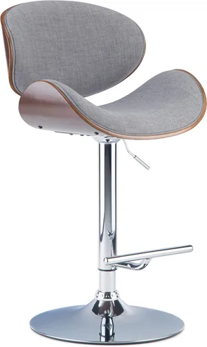 Miniatura 21 de SIMPLIHOME Marana - Taburete de bar giratorio ajustable, altura del asiento de 37 a 45 pulgadas, taburete tapizado en piel sintética vegana negra