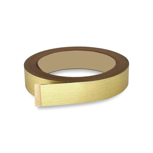 Miniatura 21 de Bandas de borde plateado cepillado de 1 pulgada x 25 pies – Adhesivo fuerte para despegar y pegar, fácil aplicación – Cinta de borde flexible