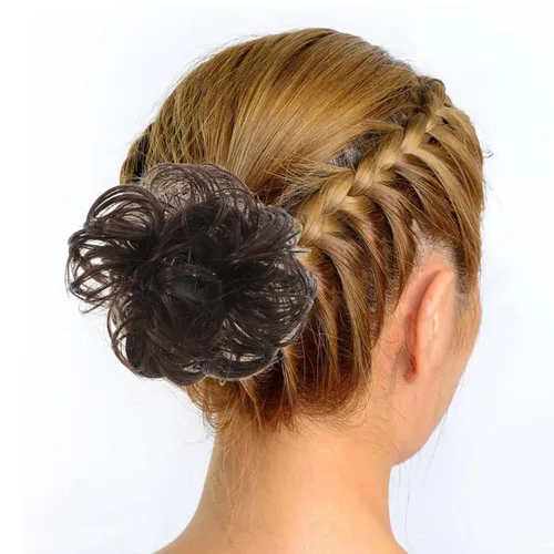 Miniatura 8 de OSALADI Pinzas para el cabello rizado, 2 piezas, pinza de pinza de peluca, moño de pelo falso de fibra As Shown 5