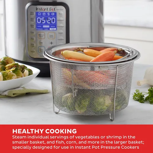 Miniatura 3 de Instant Pot - Cestas de vapor de malla (2 unidades, acero inoxidable)