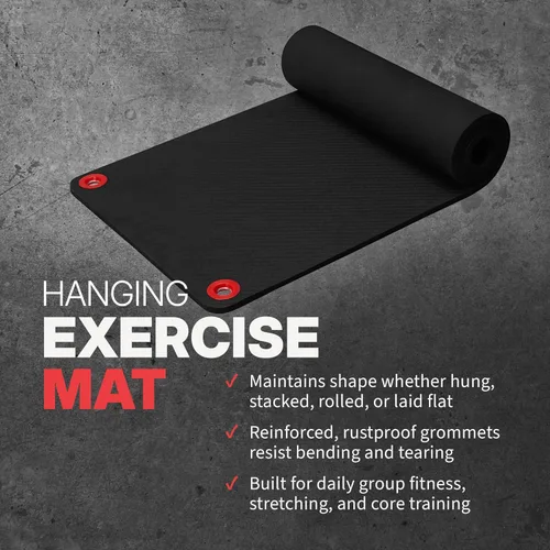 Miniatura 4 de SPRI Estera Colgante de Ejercicio, Estera de Fitness y Yoga para Clases de Fitness en Grupo, Calidad de Grado Comercial con Agujeros Reforzados 71