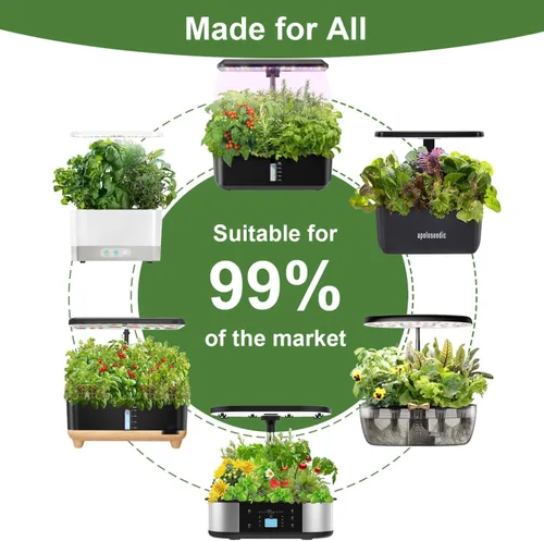 Miniatura 6 de Kit de cápsulas de semillas de hierbas gourmet para AeroGarden, idoo, Ahopegarden, MUFGA Hydroponics Garden con albahaca, perejil, tomillo, menta