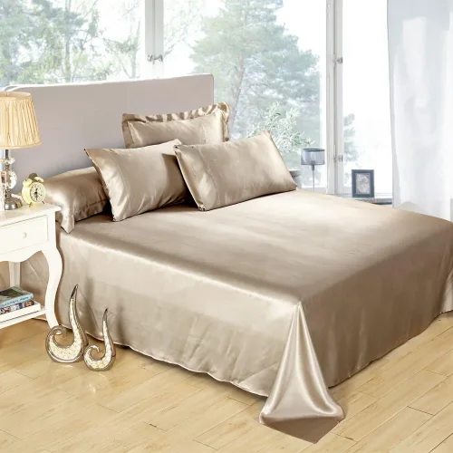 Miniatura 8 de LilySilk Sábanas de seda natural 25 Momme, refrescantes, de lujo, para viajes, ropa de cama Twin Black