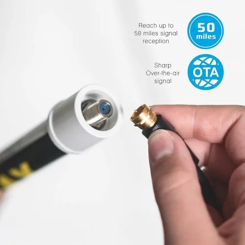 Miniatura 3 de Magic Stick TV - Antena de TV Digital HD para Interiores o Exteriores - Televisión Digital VHF UHF - Señales de hasta 50 Millas de Alcance - Señales