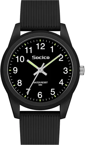 Miniatura 10 de SOCICO Reloj analógico para niños y niñas, reloj de aprendizaje fácil de leer, resistente al agua 50M, reloj de pulsera de banda suave para edades