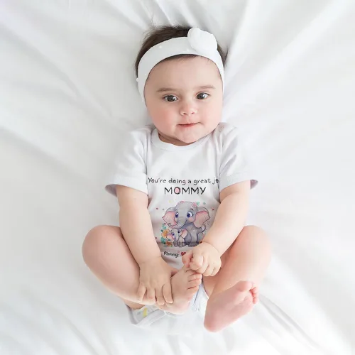 Miniatura 8 de Gossby Mameluco personalizado para bebé – Body personalizado para bebé niño, niña con diseño, nombre – Regalo para recién nacido, nueva mamá – 0-24