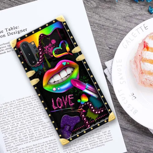 Miniatura 3 de Funda compatible con Samsung Galaxy Note 10 Plus, Lipstick Lips Note 10 Plus para niñas, TPU suave a prueba de golpes, protección rígida